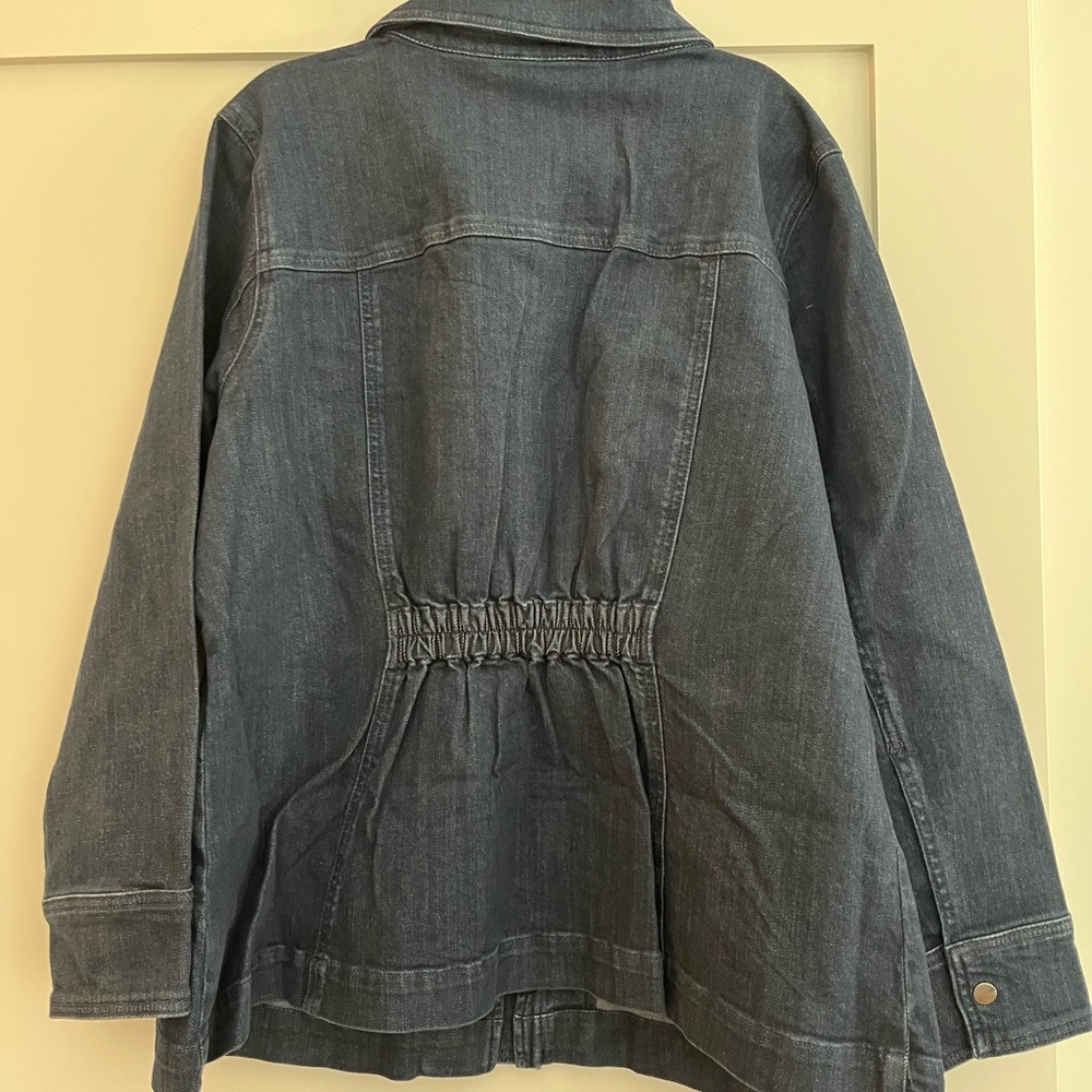 Universal Standard Denim Utility Jacket - size 14-16 - Picture 6 of 8